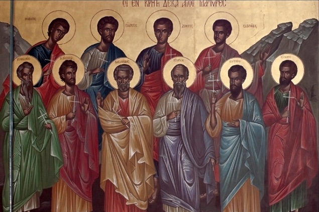 Sfintii 10 mucenici din Creta